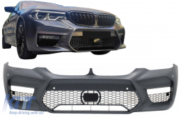 Paraurti anteriore per BMW Serie 5 G30 G31 2017-2019 M5 Sport Design con ACC-image-6087013