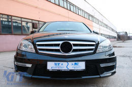 Paraurti anteriore per Mercedes Classe C W204 S204 C204 07-15 Facelift C63 Design-image-6089733