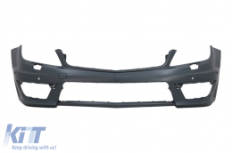 Paraurti anteriore per Mercedes Classe C W204 S204 C204 2007-2015 Facelift C63 Look-image-6093584