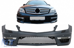 Paraurti anteriore per Mercedes Classe C W204 S204 C204 2007-2015 Facelift C63 Look-image-6093987