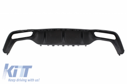 Paraurti anteriore per Mercedes W213 16+ E63s Look Diffusore Scarico Tutto nero-image-6063720