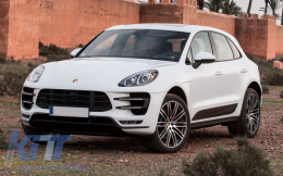 Paraurti Anteriore per Porsche Macan 2014-07.2018 Turbo Look Griglie Fendinebbia-image-6022033