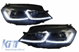 Paraurti Anteriore per VW Golf 7 13-17 R Line Look LED RHD fari Dinamico Luci-image-6058467