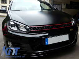 Paraurti anteriore per VW Golf VI Golf 6 2008-2013 Griglia GTI Look senza PDC--image-6015251