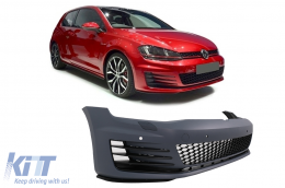 Paraurti anteriore per VW Golf VII 7 5G 13-17 Griglie GTI Look-image-6105564