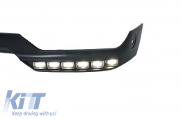 Paraurti Bullbar Spoiler LED DRL Estensione per Mercedes G W463 89-17 G65 Look-image-6045856