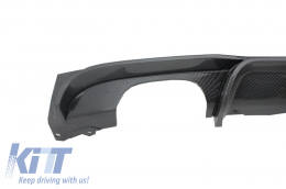 Paraurti Diffusore Carbonio per BMW Serie 3 F30 F31 11-19 M3 Design Uscita sinistra-image-6025924