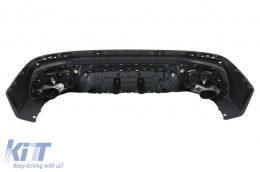 Paraurti Diffusore Cromato Punte di scarico per Mercedes GLB X247 SUV 20+ 45S Design-image-6094803