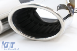 Paraurti Diffusore Cromato Punte di scarico per Mercedes GLB X247 SUV 20+ 45S Design-image-6094807