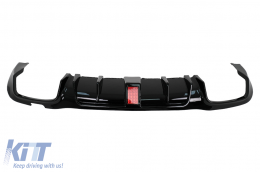 Paraurti Diffusore d'aria per Mercedes E W213 Sport Line 2016-2019 Nero Consigli Scarico-image-6104630