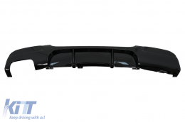 Paraurti Diffusore Doppia Uscita Sinistra per BMW Serie 3 E90 E91 M Design Nero Lucido-image-6105517