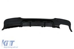 Paraurti Diffusore Doppia Uscita Sinistra per BMW Serie 3 E90 E91 M Design Nero Lucido-image-6105519