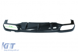 Paraurti Diffusore per Mercedes Classe E W213 Sport Line 2016-2019 E63 Look Nero lucido-image-6073459