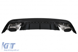 Paraurti Diffusore per Mercedes E C207 Coupe A207 Cabrio Facelift 13-17 Punte Marmitta E63 Design-image-6101145