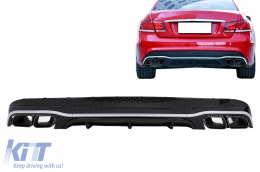 Paraurti Diffusore per Mercedes E C207 Coupe A207 Cabrio Facelift 13-17 Punte Marmitta E63 Design-image-6101156