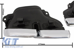 Paraurti Diffusore per Mercedes W222 Classe S 13-17 Marmitte Scarico S63 Look-image-6042291