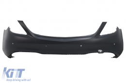 Paraurti Diffusore Punte Cromo per Mercedes S W222 Facelift 07.17-08.20 S63 Look-image-6093080