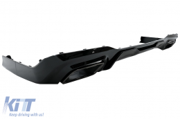 Paraurti Diffusore Punte di scarico Nero per BMW Serie 2 F44 Gran Coupé 2020+ M235i Design-image-6094590