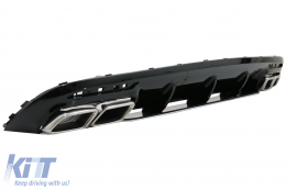 Paraurti Diffusore Silenziatore per Mercedes S Coupe C217 14-20 Facelift S63Look-image-6069308