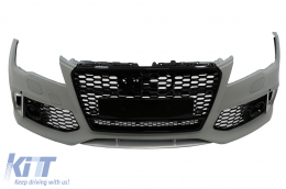 Paraurti Griglia a Nido D'ape per Audi A7 4G Pre-Facelift 2010-2014 RS7 Design-image-6099456