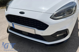 Paraurti Labbro Spoiler per Ford Fiesta Mk8 ST / ST-Line 2017-2021 Nero lucido-image-6094450