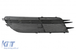 Paraurti Lato griglie Copertine per Audi A6 C7 4G 2012-2015 Nero spazzolato Alluminio-image-6083009