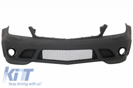 Paraurti Minigonne per Mercedes C W204 07-12 C63 Look senza fendinebbia-image-6041015