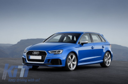 Paraurti per Audi A3 8V Facelift 16-18 Griglia Hatchback Sportback RS3 Look-image-6043560