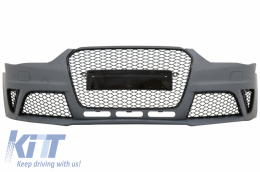 Paraurti per AUDI A4 B8 Facelift 12-15 RS4 Look Diffusore Scarico Suggerimenti-image-6058235