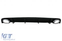 Paraurti per Audi A6 4G Facelift 15-18 Suggerimenti scarico diffusore RS6 Look-image-6055598