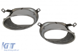 Paraurti per Audi A6 4G Facelift 15-18 Suggerimenti scarico diffusore RS6 Look-image-6055604