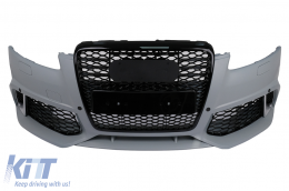 Paraurti per Audi A6 C6 4F Berlina Avant 2004-2010 RS6 Look nido d'ape Griglie-image-6067843