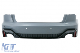 Paraurti per Audi A6 C8 4K Sedan 18+ Punte scarico diffusore RS Design-image-6092476