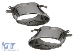 Paraurti per AUDI A7 4G Facelift 15-18 RS7 Look griglia Diffusore d'aria Tips-image-6049555