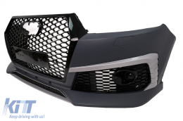 Paraurti per Audi Q7 4M SUV 2015-2019 RS Design Griglie a nido d'ape SRA PDC-image-6096664