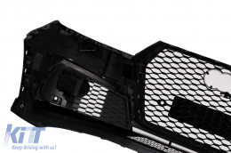 Paraurti per Audi Q7 4M SUV 2015-2019 RS Design Griglie a nido d'ape SRA PDC-image-6096667