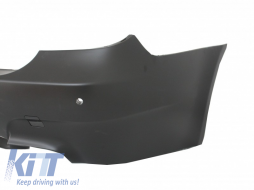 Paraurti per BMW 5 E60 03-07 M5 Look Diffusore aria doppia uscita PDC-image-5991633