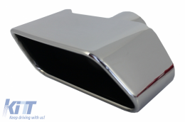 Paraurti per BMW 5 F10 11-17 M-Performance Look Minigonne laterali Diffusore Punte Cromo-image-6076379