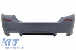 Paraurti per BMW 5 F10 11-17 Punte marmitta spoiler bagagliaio Carbonio M5 Look-image-6056391