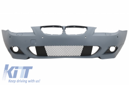 Paraurti per BMW 5 LCI E60 E61 07-10 PDC 18 Proiettori Fendinebbia M-Technik Look-image-6031715