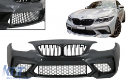 Paraurti per BMW Serie 2 F87 M2 16-20 Rene Griglia Doppia Striscia M2C Look-image-6080361