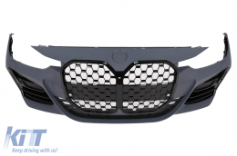 Paraurti per BMW Serie 3 F30 F31 2011-2018 Conversione G80 M3 Design Griglia Nera-image-6101216