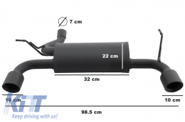 Paraurti per JEEP Wrangler Rubicon JK 07-17 Sistema Scarico Double-image-6075964