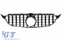 Paraurti per Mercedes C C205 14-18 C63 GT-R Look Grille Tronco Spoiler Opaco-image-6064675