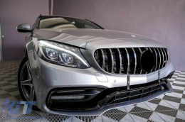 Paraurti per Mercedes C W205 S205 A205 C205 2014-2020 Facelift C63 Look-image-6086223