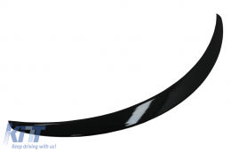 Paraurti per Mercedes C205 14-18 C63 GTR Look Griglia Tronco spoiler Nero lucido-image-6064690