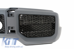 Paraurti per Mercedes Classe G W463 89-17 LED DRL Estensione spoiler G65 Look-image-6039151