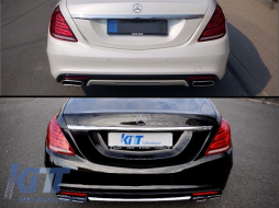 Paraurti per Mercedes Classe S W222 2013+ Terminali marmitta S63 Design-image-6049412