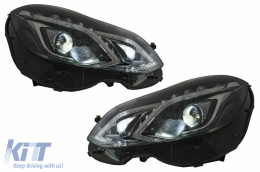 Paraurti per Mercedes E W212 S212 Facelift 13-16 Fari LED E63 Look-image-6082461