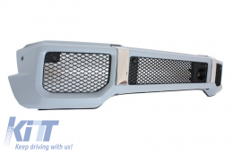 Paraurti per Mercedes G W463 89-17 G65 Look Spoiler LED DRL superiore-image-6065650